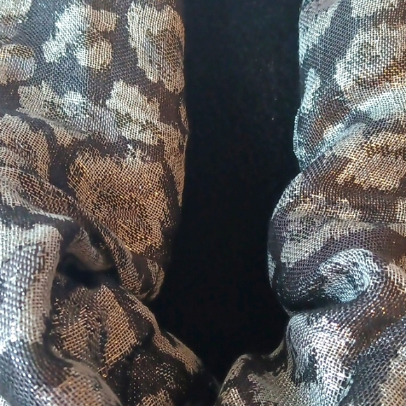 Charming Charlie's black and silver circle scarf. - Picture 6 of 9